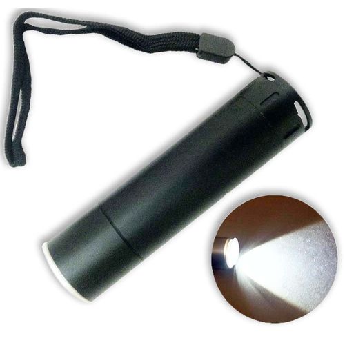 GLOW PRO Black Aluminum LED Flashlight | Triple Modes | Powerful 105 Lumens | Waterproof & Compact at 4 3/8" (11.1 cm) | Ideal for Outdoor & Emergency Use