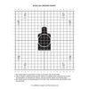 PlusTactical M16A2 25 Meter Zeroing Target On EZ Peel Notepad (White, 50)