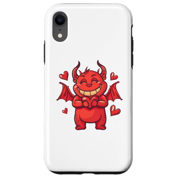 iPhone XR Cute Devil With Hearts I Kids Devil Case