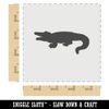 Alligator Crocodile Solid Wall Cookie DIY Craft Reusable Stencil - 4.5 Inch