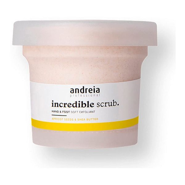 Andreia Professional Hand & Foot Scrubs - Incredible Foot Scrubs and Hand Scrub with Apricot Seeds and Shea Butter - Hand & Foot Exfoliant for Moisture and Care - 200g