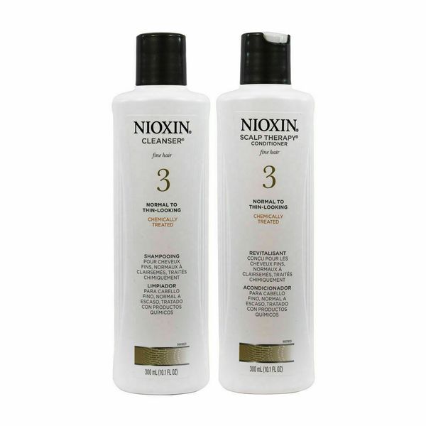 Nioxin System 3 Cleanser Shampoo Scalp Therapy Conditioner Duo 10.1oz (Original)