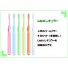 L APIS: Dental Toothbrush, Compact Head, Made in Japan, Long Handle, Flat Pen Grip, Soft 5 Pastel Assortment LA-211