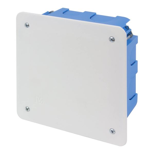 Poly Pool PP8181 Flush-Mounted Junction Box for Plasterboard Installation 105 x 105 x 50 mm Blue