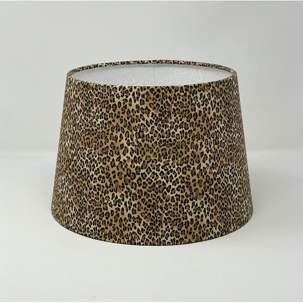 Leopard Print Cotton Tapered Empire Lampshade