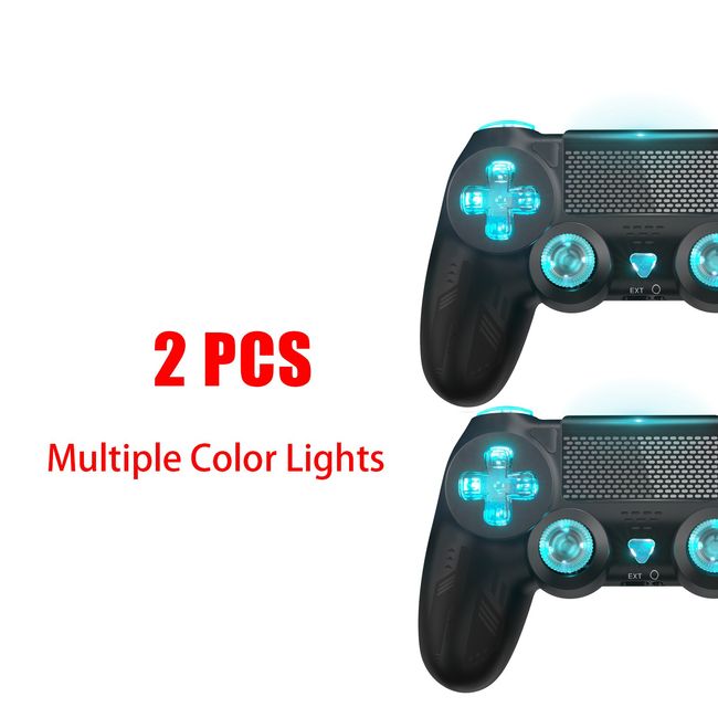 Wireless Controller for PS4/Pro/Slim Consoles, Gamepad Controller with  6-Axis Motion Sensor/Audio Function/Charging Cable - Lightning