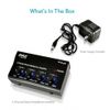 Pyle 4-Ch Headphone Amplifier A Class FM Digital/Analog 40W RCA/AUX/Component