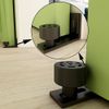 Adjustable Floor Guide Wall/Door Bottom Guide Sliding Barn Door Hardware Black 2PC