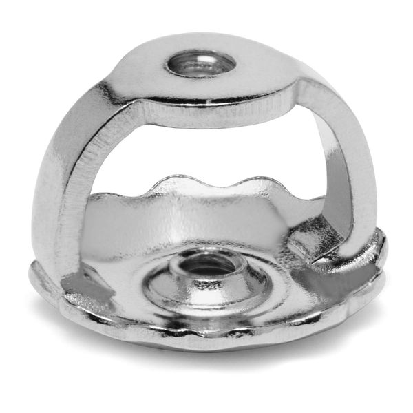 Everyday Elegance Solid 14K White Gold Single Earring Back Replacement | Threaded Screw on Screw Off | Earring Back Locking 1 Piece Post Size Large .040" | with Gift Box