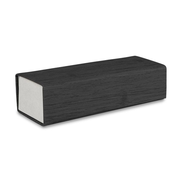 LAGO TERRA Ultra-Practical Rectangular Foldable Glasses Case - Charcoal