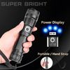 Super-Bright  90000LM LED Tactical Flashlight With Rechargeable Battery
