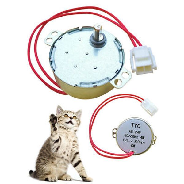 New CW Motor for Bowl Chassis of Pet Cleaning Cat Litter Box 4W AC 24V