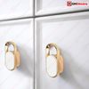 Highdecora Cabinet Door Knobs and Handles, Cupboard Drawer Pulls, 6 Pack (55mm-White)