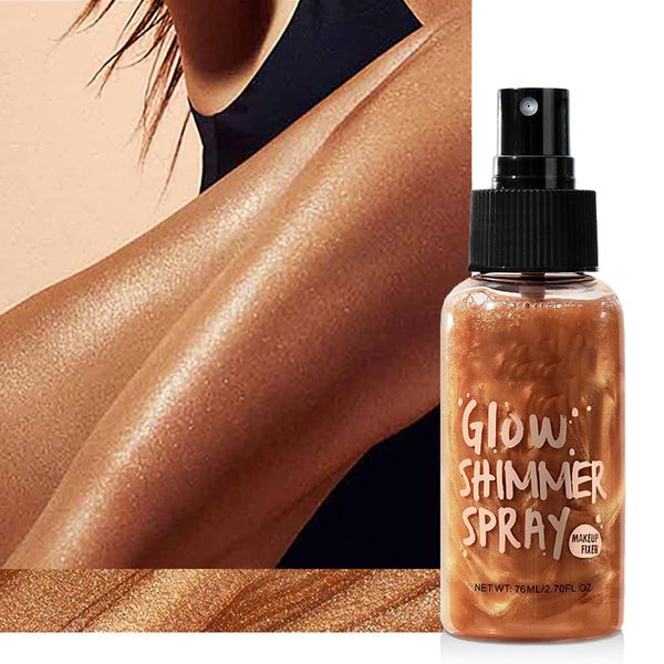 Glitter Body Makeup Liquid Cream, Shimmering Body Oil, Shimmering Body Lotion, Hair and Body Glitter Makeup, Moisturizing Body Highlighter, Instant Result, Shiny, Radiant-04