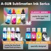 A-SUB Sublimation Ink and Paper - Sublimation Starter Kit for Inkjet Printer