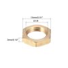 sourcing map 4 pieces G1/8 locking nut hex nut brass for sanitary installations