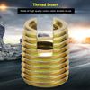 20Pcs 302 Carbon Steel Self-Tapping Thread Insert Screw Bushing Repairing Kit Thread Repair Insert(M3*0.5 Outer M5*0.5)