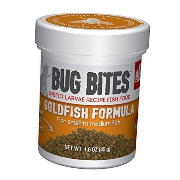 Bug Bites Goldfish Fish Food, Granules for Small to 1.6 Ounce (Pack of 1)