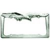 Eagle License Plate Frame (Smooth Chrome Plated Metal)