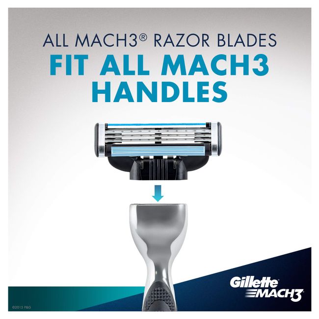 Gillette Mach 3-8 Count (1 x 8 Pack)