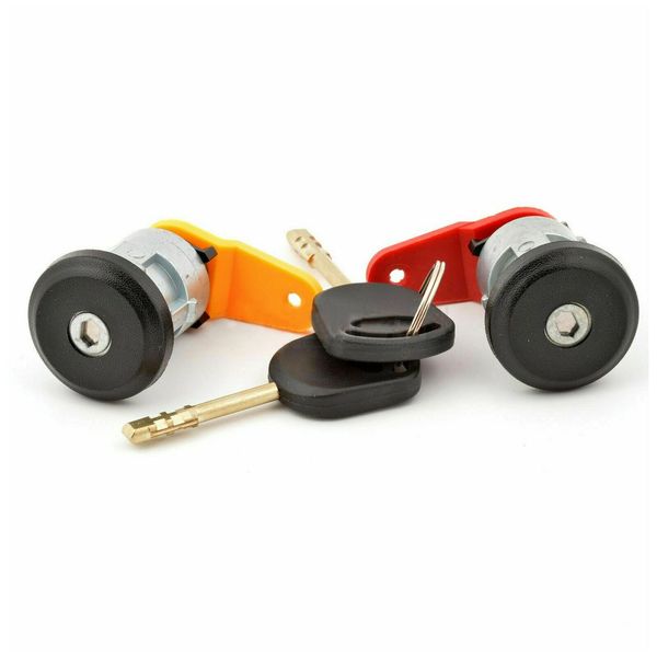 Front Left & Right Door Lock Barrels With Keys For Ford Escort 1995-2000