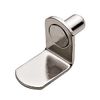 Hafele America Bracket-Style Nickel Shelf Support, 1/4" (50)