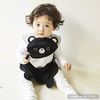 Aboo Meal Apron, 3D Pockets, Velcro, Water Repellent, Long Length, Portable, Nursery School, Baby Shower Gift