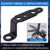 2pcs Motorcycle mounting Bracket Motorcycle spot Light Headlight Support Relocation Bracket Metal Holder Black (Black)