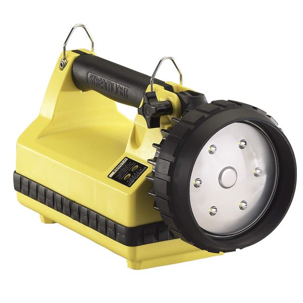 Streamlight 45825 E-Flood LiteBox 1500-Lumen 4700 Candela Rechargeable Flood Beam Lantern with Vehicle Mount System, Direct Wire DC Charging Rack, and Heavy Duty Shoulder Strap, Yellow