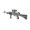 250 FPS Airsoft Spring Powered Rifle (Color: Black)