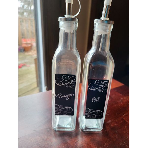 Glass Oil & Vinegar dispensers