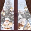 9 PCS Xmas Window Decorations - Christmas Scene, Snowflake Stickers