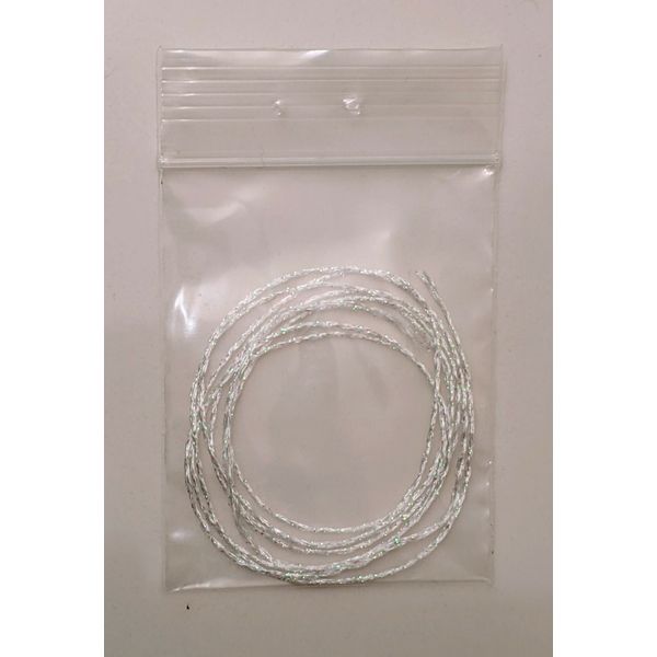 Fly Tying Material Madeira Glamour Thread No.8 Prism White 12FT (RS-2,Midge)