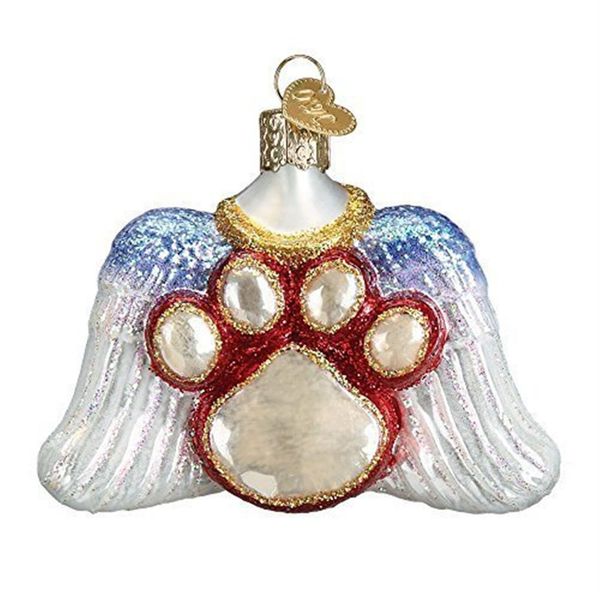 Old World Christmas Glass Blown Ornament, Beloved Pet (With OWC Gift Box)