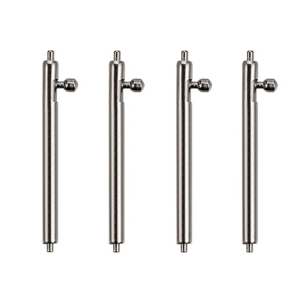 Berfine 4pcs Quick Release Spring Bar Watch Band Pins 1.8mm Diameter with Push Button-18mm