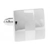 Big Laser Engraving Cufflinks Platinum Plated Silver Cuff Links