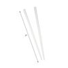 2 Hair Sticks Solid Straight Chopsticks - White