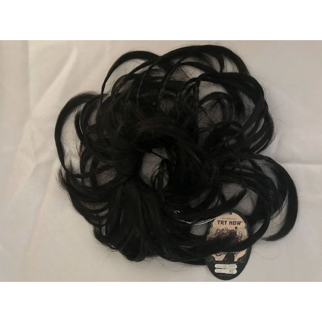 Synthetic Hair piece Updo Scrunchies Braided Ponytail Ring Extensions-3424 #2