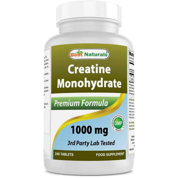 Best Naturals Creatine 1000 mg 240 Tablets
