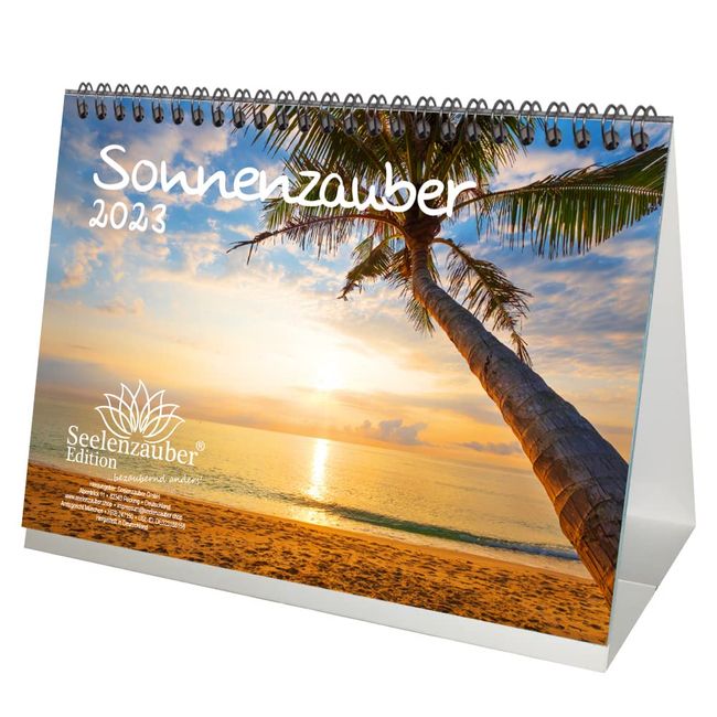 Sonnenzauber DIN A5 Tischkalender für 2023 Sonne und Licht - Seelenzauber