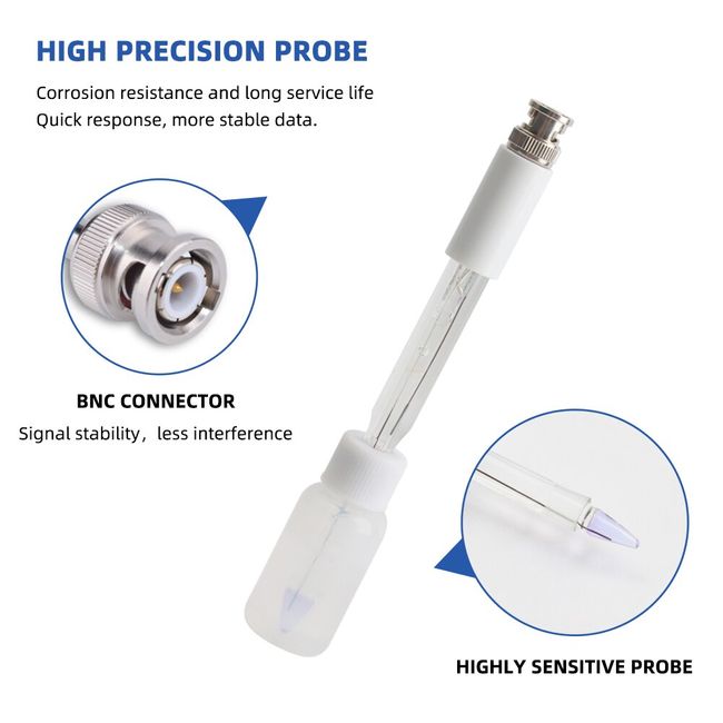 YIERYI pH Meter Replaceable Probe For Cheese, Meat, Drinking Water