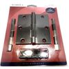 Warwick 3 Pack 3 1/2" Door Hinges Square Corner Bronze DA3013BZ