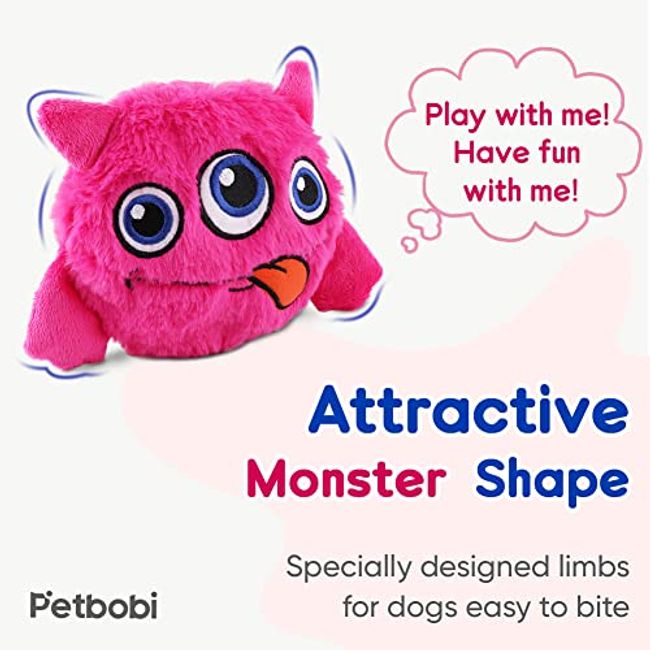 Interactive Monster Plush Giggle Ball Shake Crazy Bouncer Dog Toy Exercise  Electronic Toy For Puppy Motorized Entertainment Pets