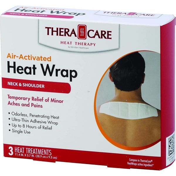 TheraCare Air-Activated Heat Wrap  3-Treatments Deep, Penetrating Pain Relief