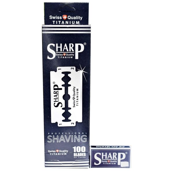 Sharp Titanium Razor Blades Pack of 100
