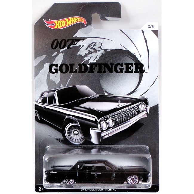 Hot Wheels, 2015 James Bond 007, Goldfinger '64 Lincoln Continental Black 3/5