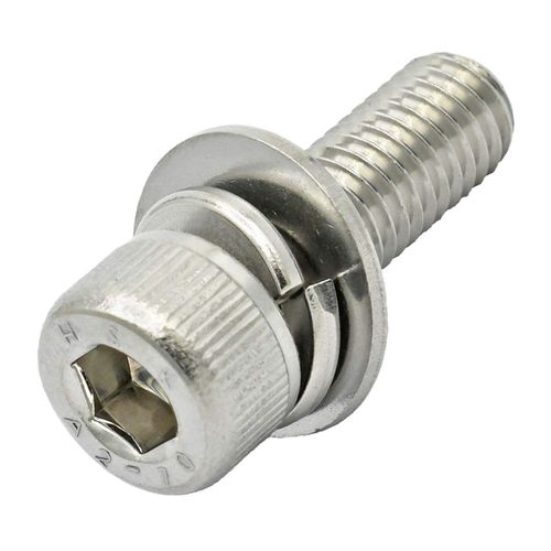 Onokatsu Stainless Steel Washer Built-In Hex Socket Bolt M12x25 8 Pieces (ASSY TYPE:P=3) [Made in Japan] 132-00-M12x25