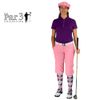 Golf Knickers Pink Womens 'Par 3' - Microfiber - Size 4