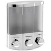 Aviva Euro Series TRIO Three Chamber Soap and Shower Dispenser, Chrome