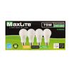 8-Pack Maxlite Dimmable 75W Replacement LED 10W Soft White Light Bulb A19 2700K
